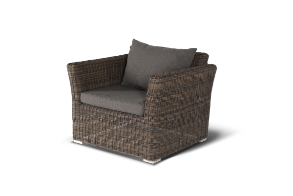 Кресло "Капучино" из искусственного ротанга, цвет коричневый