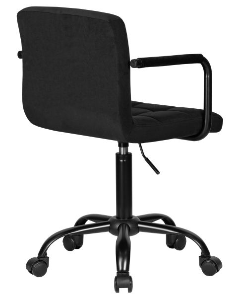 Офисное кресло для персонала TERRY BLACK, черный велюр (MJ9-101)