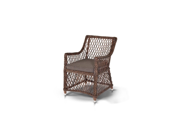 Плетеное кресло "Латте" из искусственного ротанга, цвет коричневый