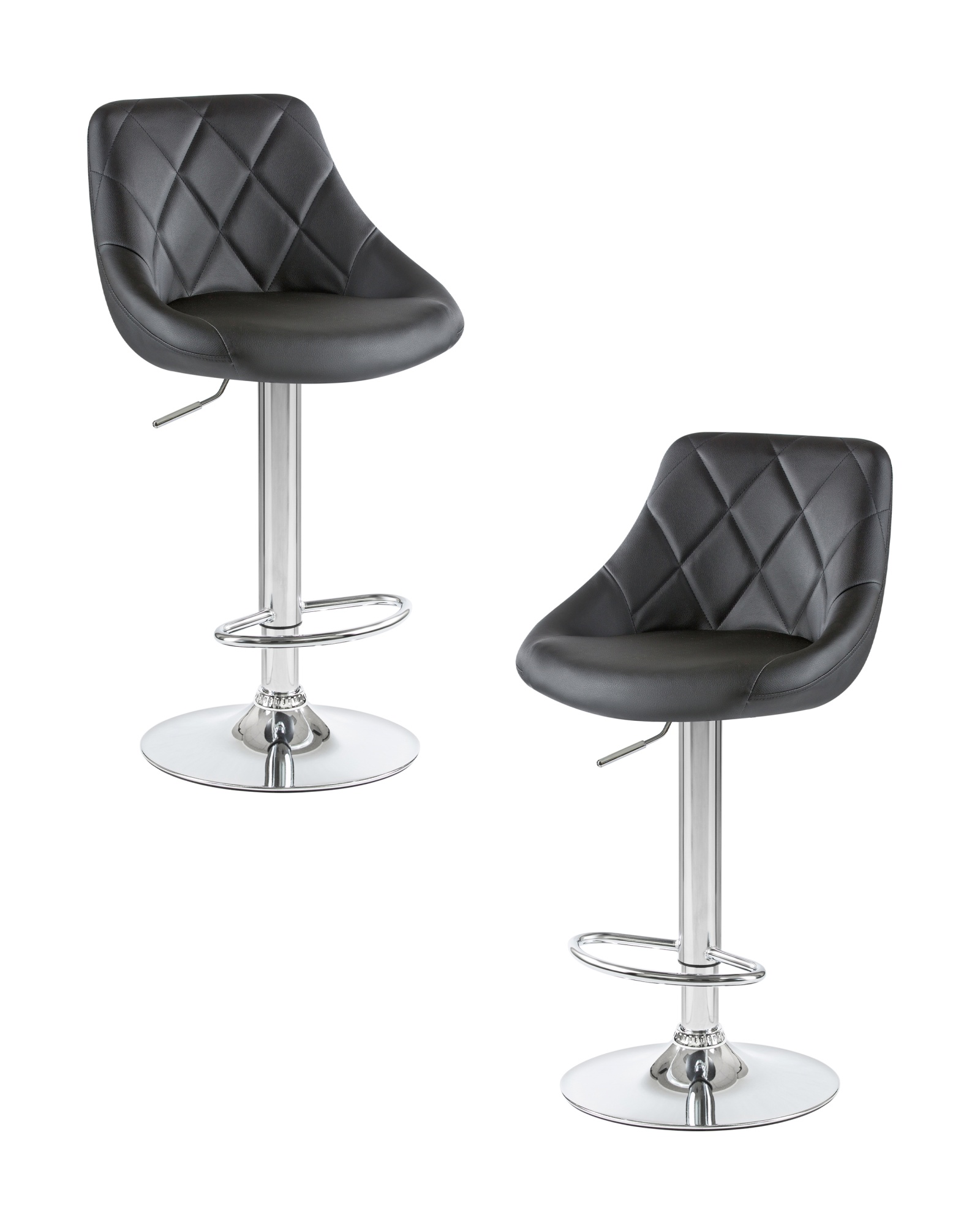 Набор 2 шт Стул барный LOGAN, черный