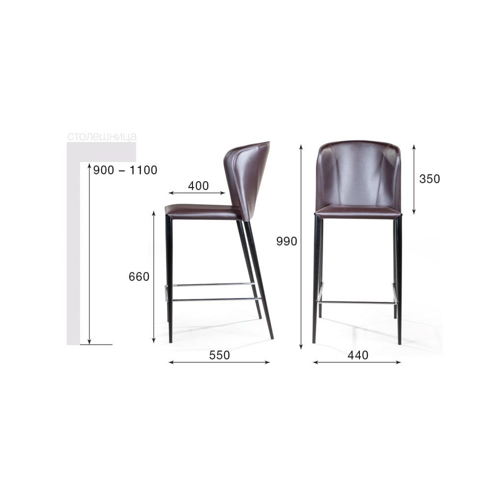 высота полубарного стула и стола