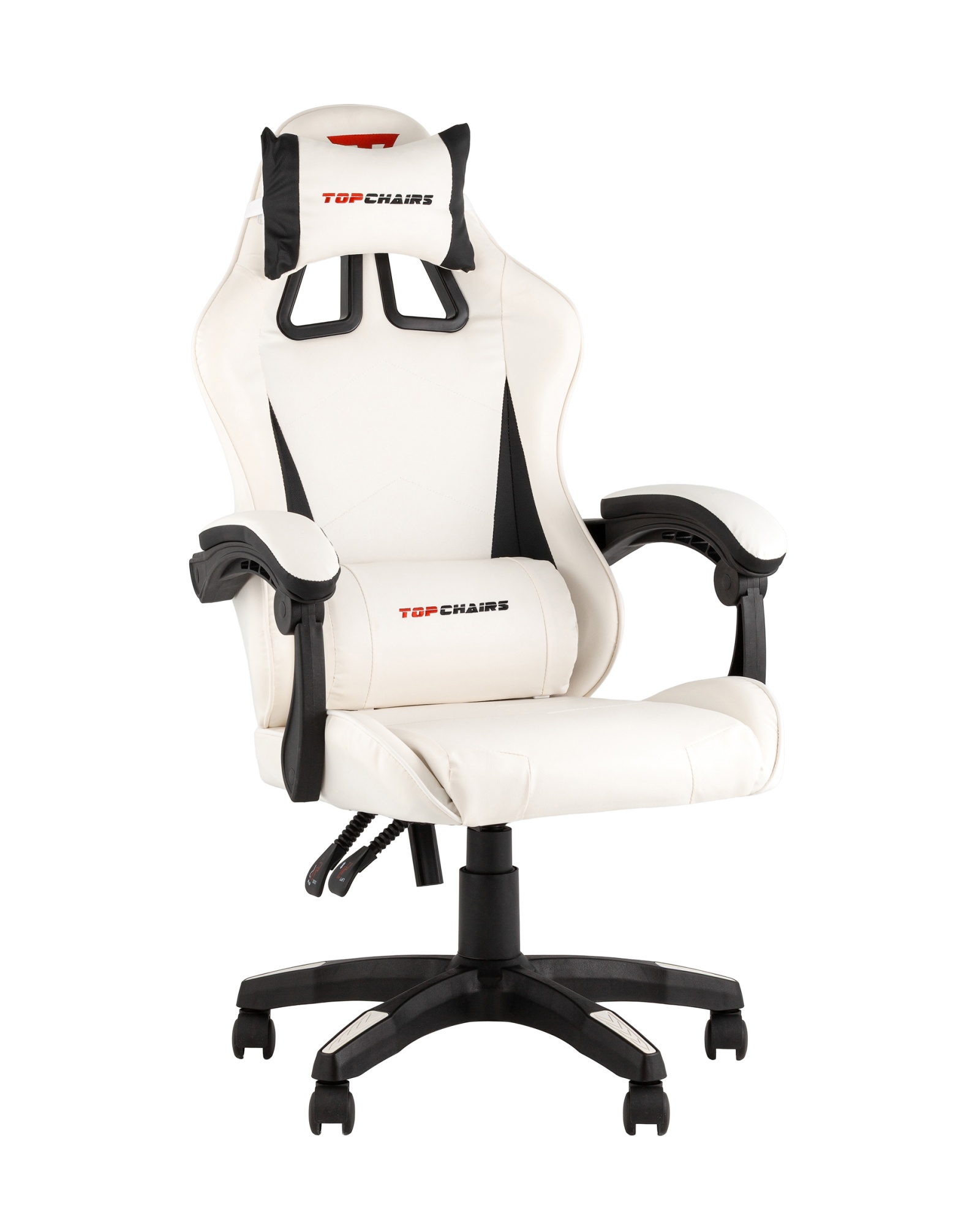 Кресло спортивное TopChairs Phantom бело-черный Кресло спортивное TopChairs Phantom бело-черный