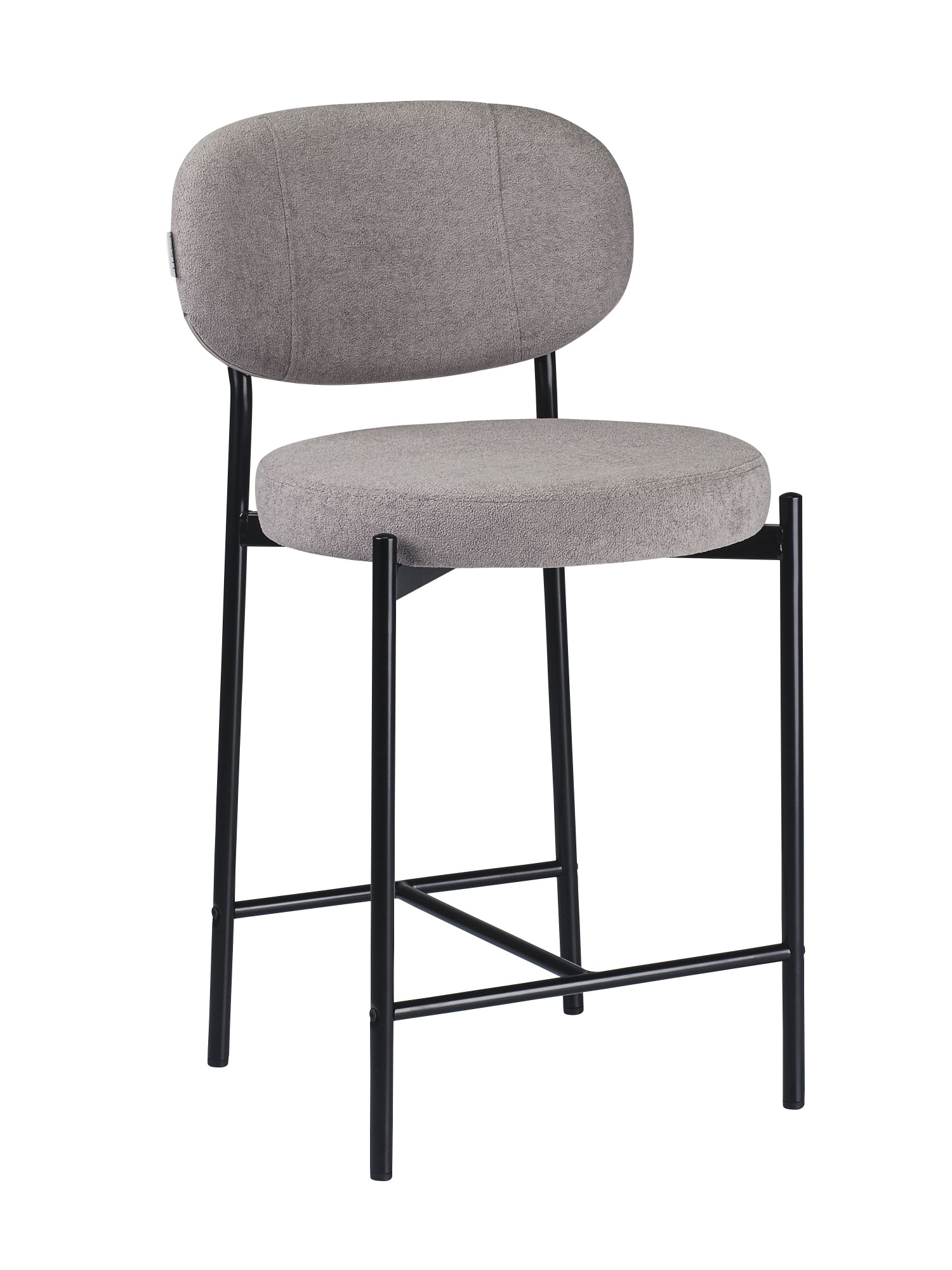 Стул полубарный MASO букле серый MOSS 960