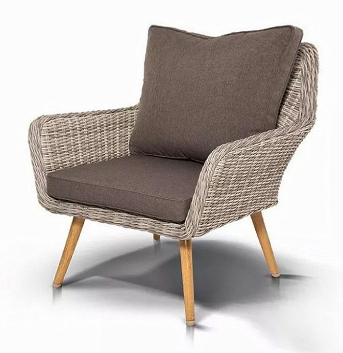 "Прованс" кресло из искусственного ротанга, бежевый