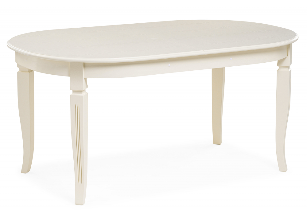 Стол деревянный Aviano овальный слоновая кость