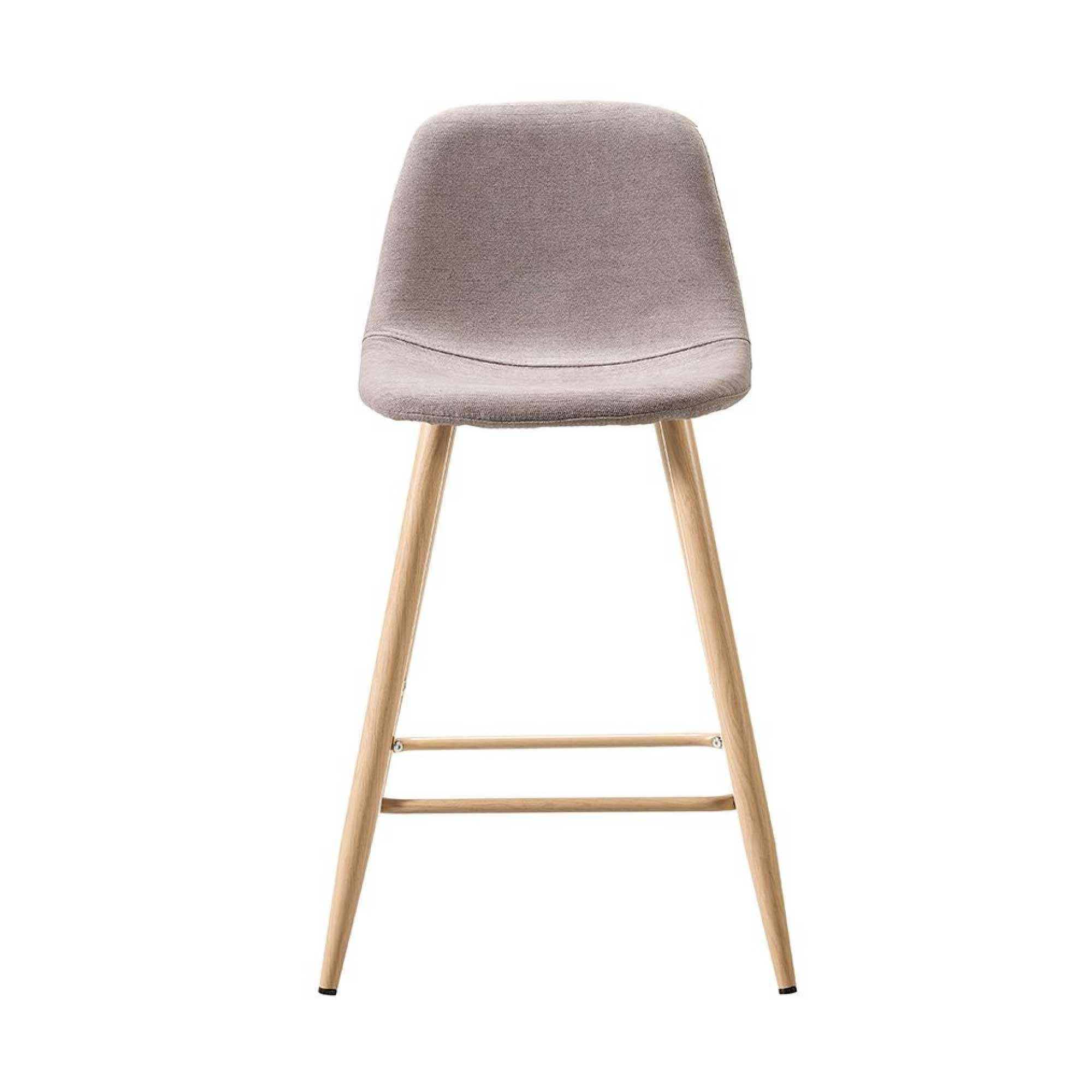 Полубарный стул Dylan бежевый с принтом под дерево