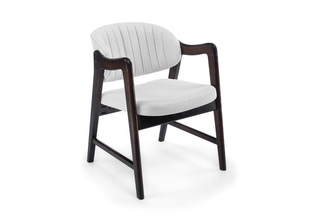 Стул деревянный Никсон ткань мешковина 9199-2, орех