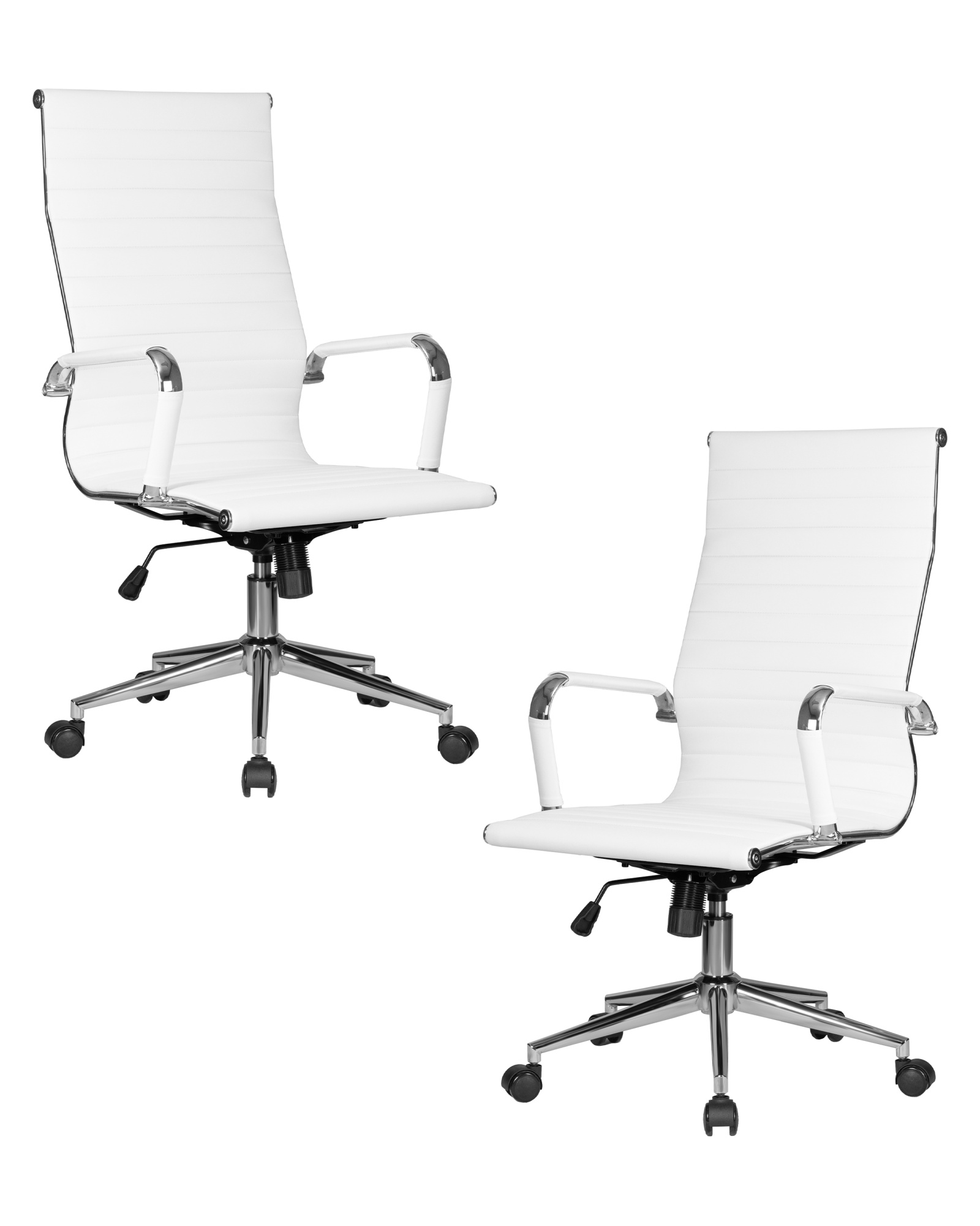 Набор 2 шт Офисное кресло для руководителей CLARK SIMPLE, белый