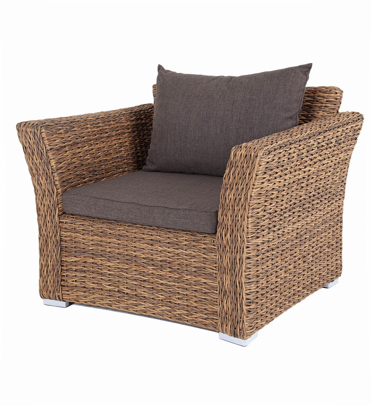 "Капучино" кресло из искусственного ротанга (гиацинт), соломенный