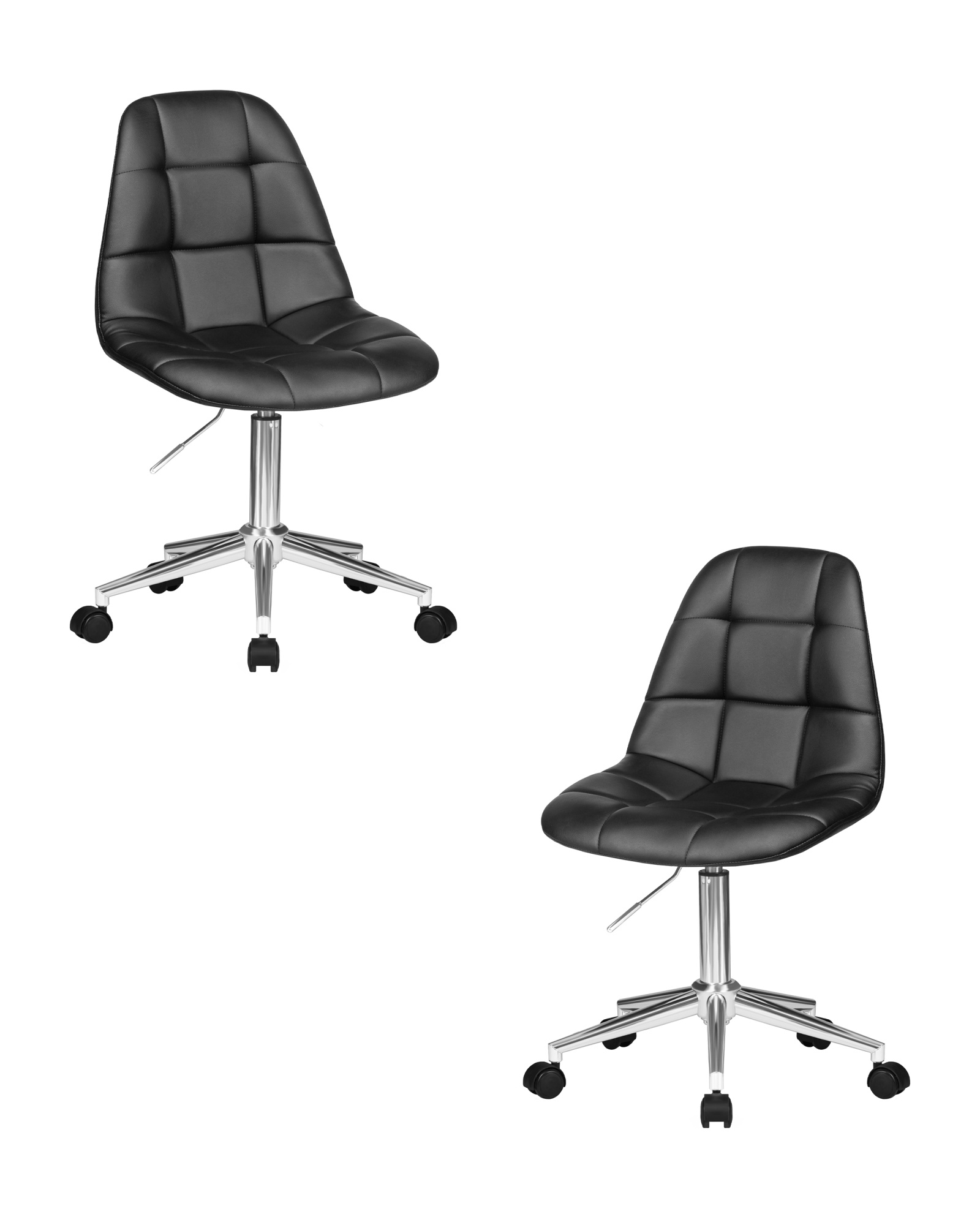 Набор 2 шт Офисное кресло для персонала MONTY, черный