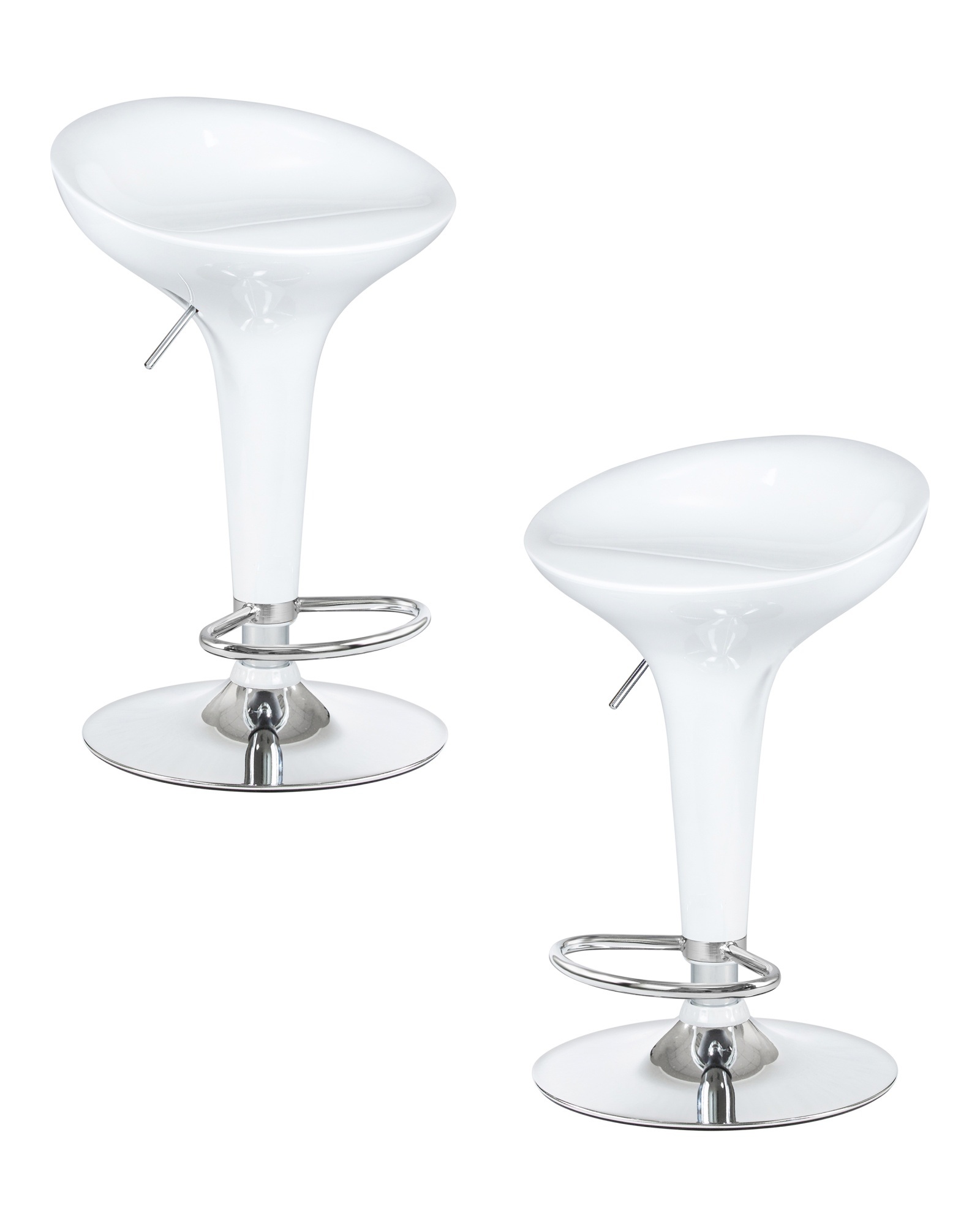 Набор 2 шт Стул барный BOMBA, белый