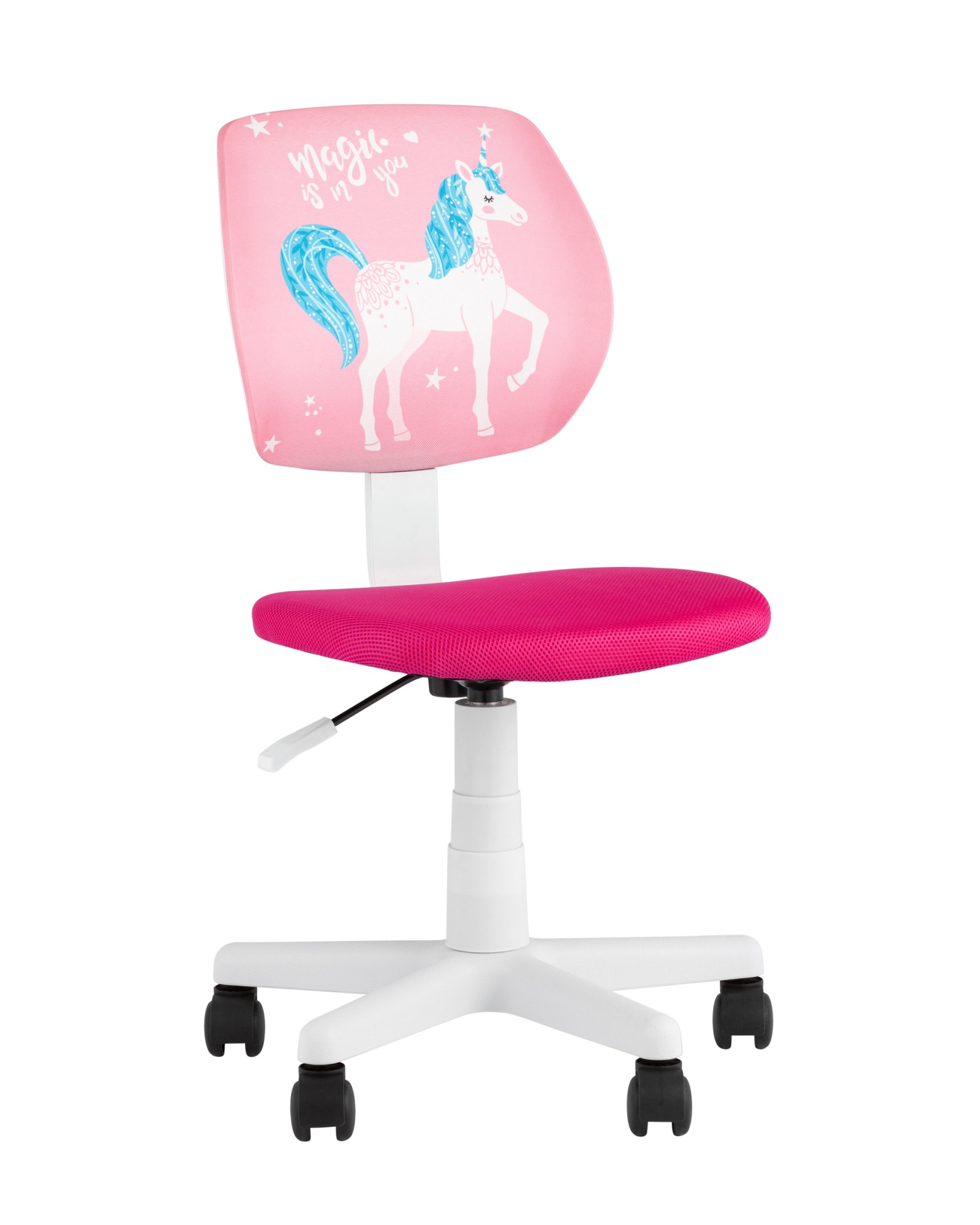 Кресло компьютерное детское ЛОЛО Unicorn, пластик белый