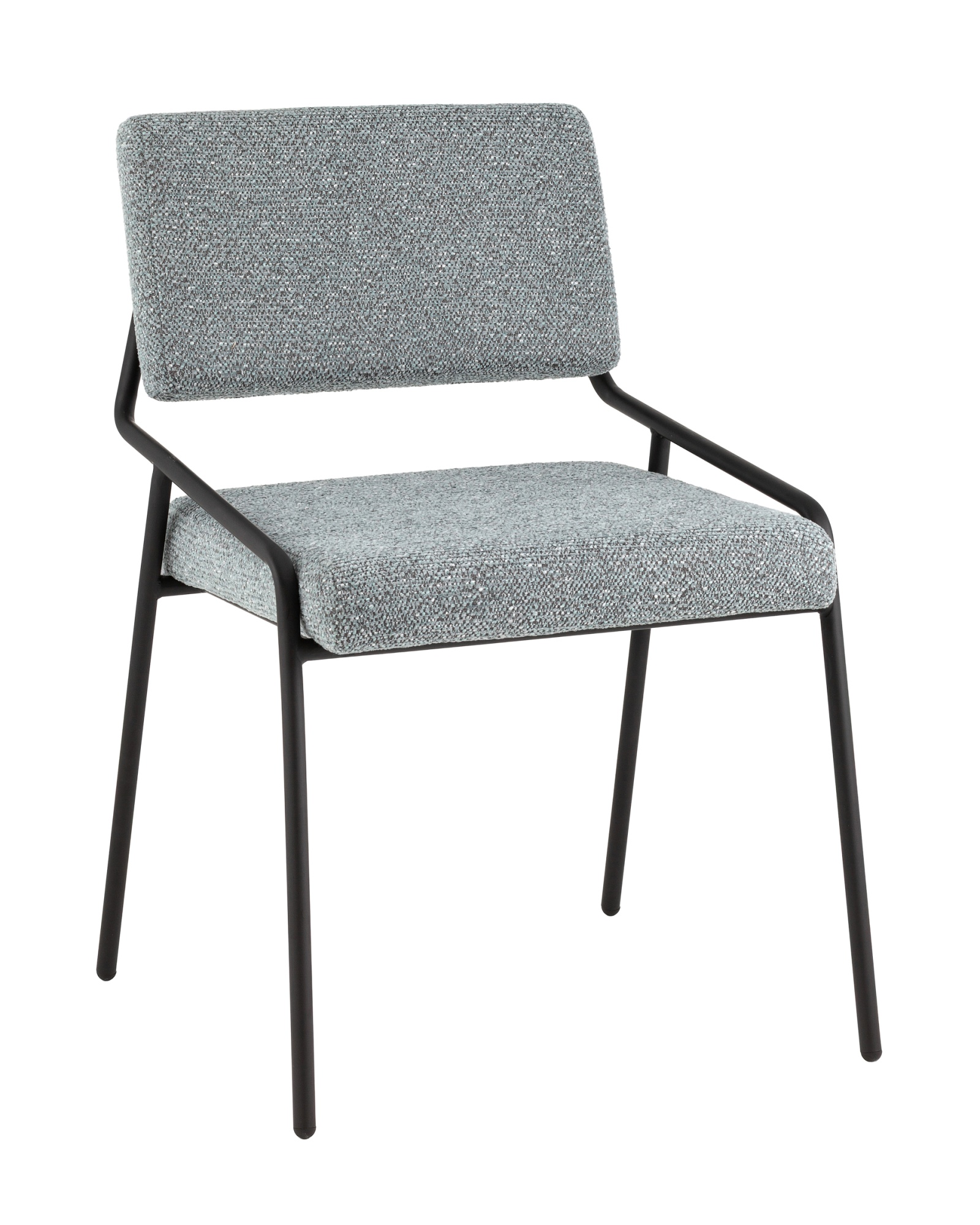 Стул Теллинг шенилл серо-синий