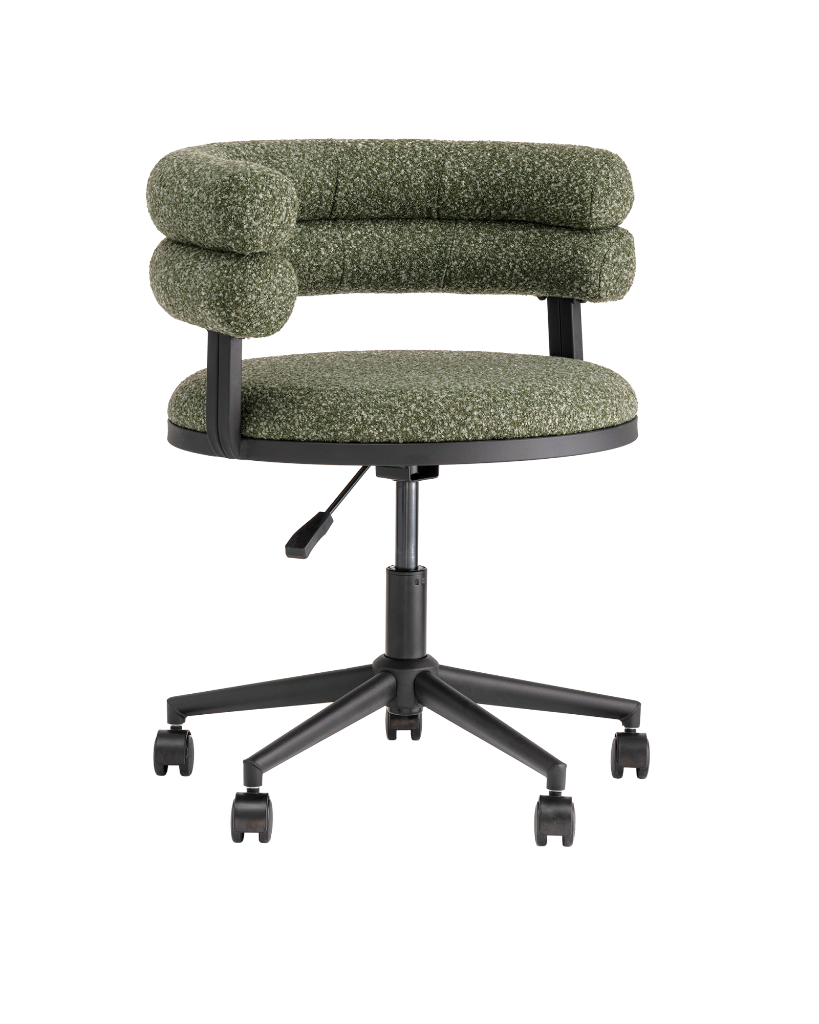 Кресло офисное Ponty зеленое с черными ножками