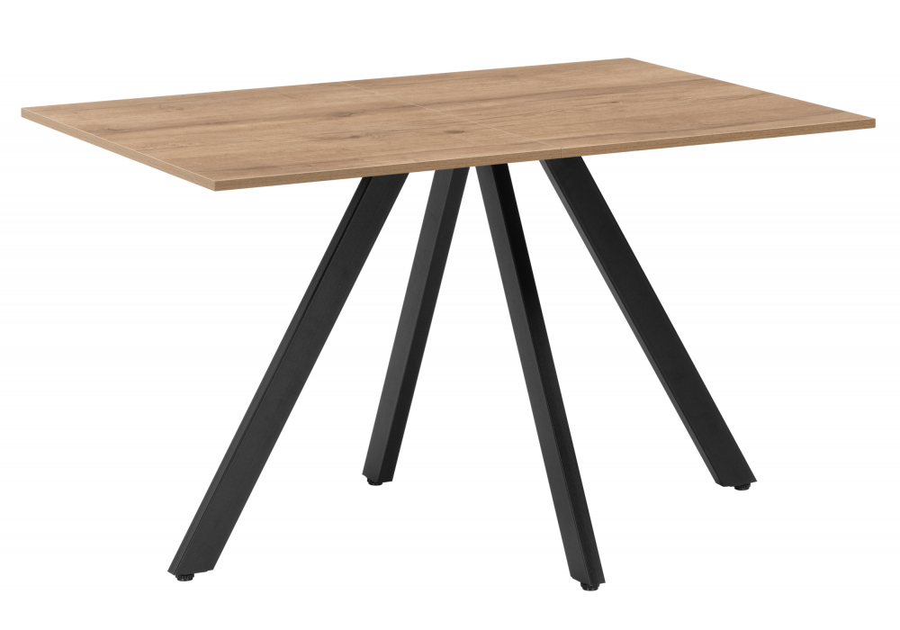 Стол деревянный Райн 116(160)x77 раздвижной дуб табачный, черный