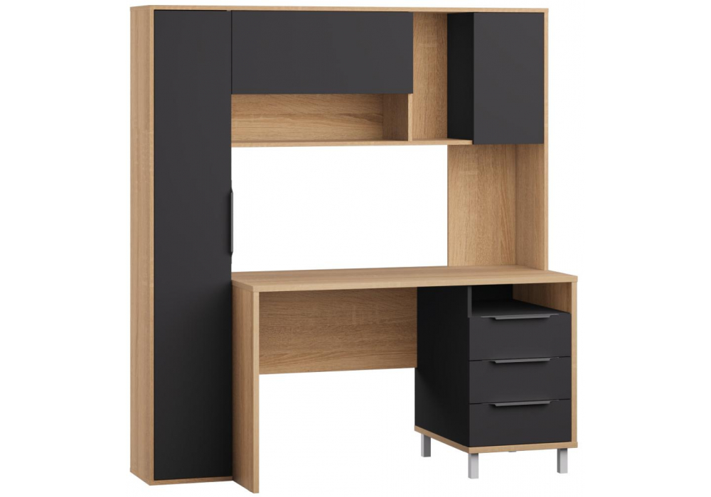 Компьютерный стол Комфорт 12.95 N дуб сонома, темно-серый