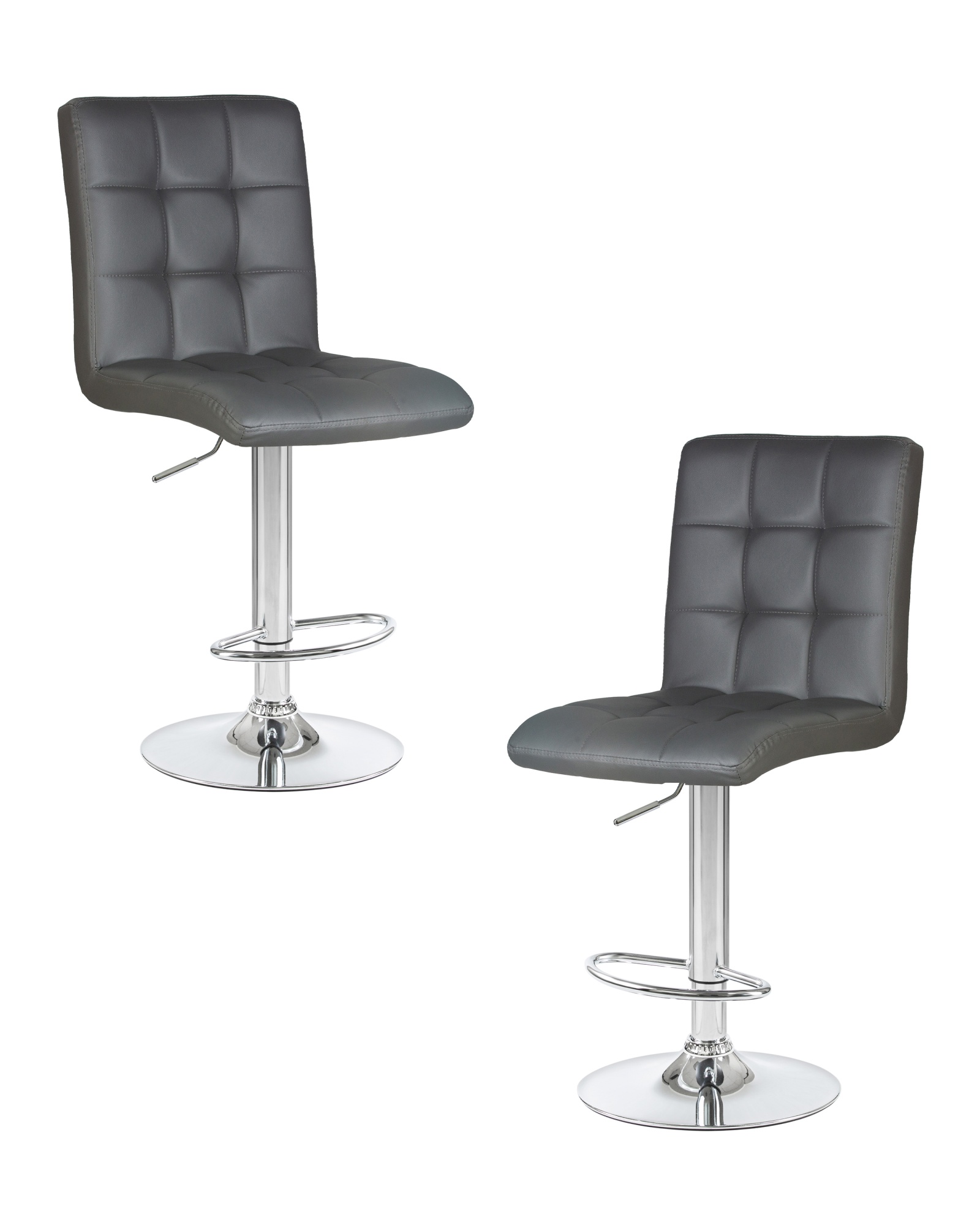 Набор 2 шт Стул барный KRUGER, серый