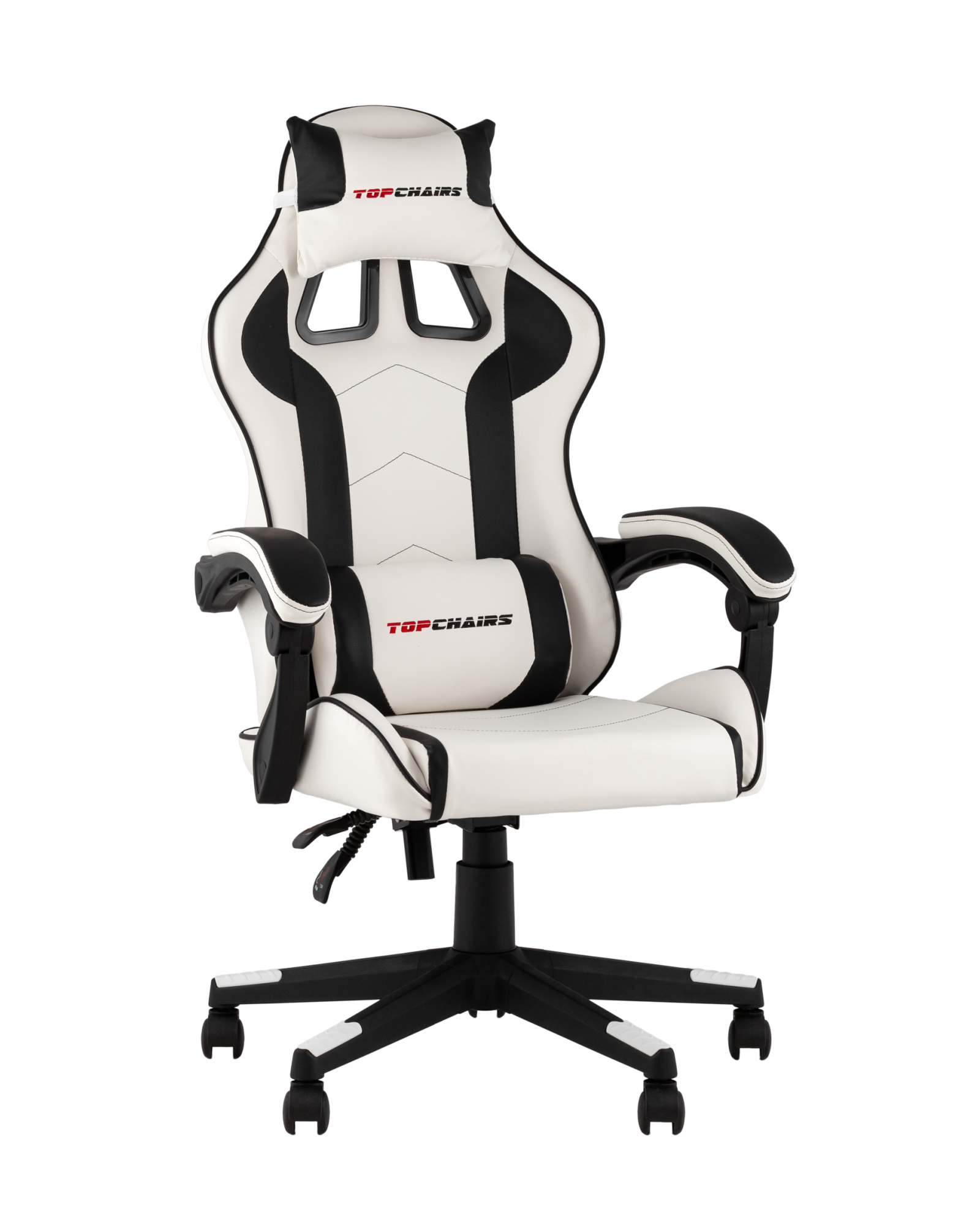 Кресло спортивное Shadow TopChairs бело-черный