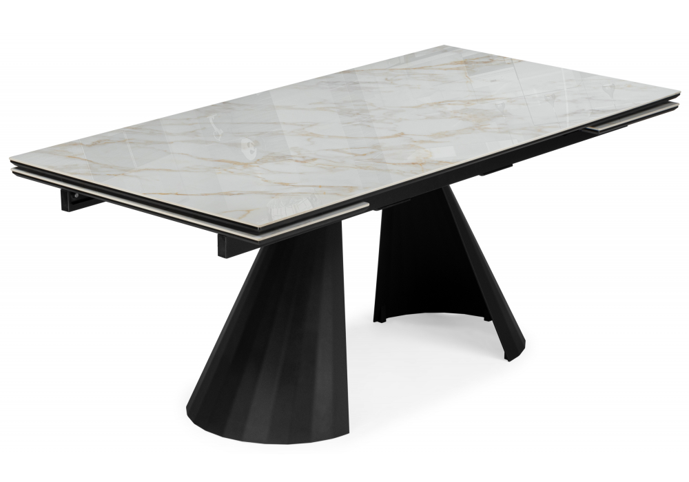 Керамический стол Шелтон 180(260)x90 carla larkin, черный