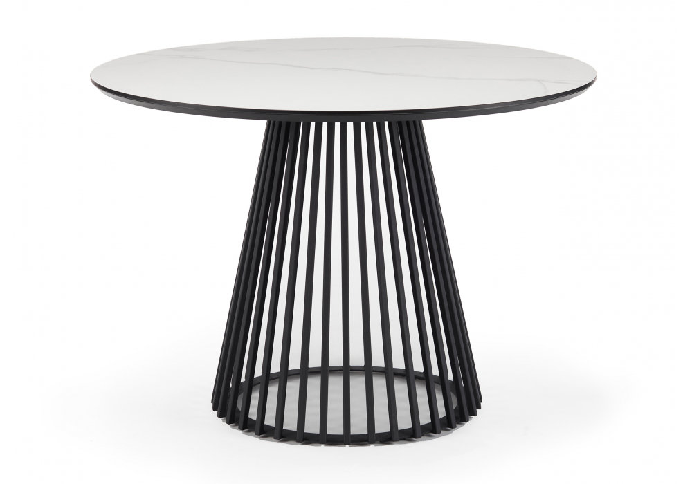 Керамический стол Нэнси 110 patagonoa bianco repose, черный