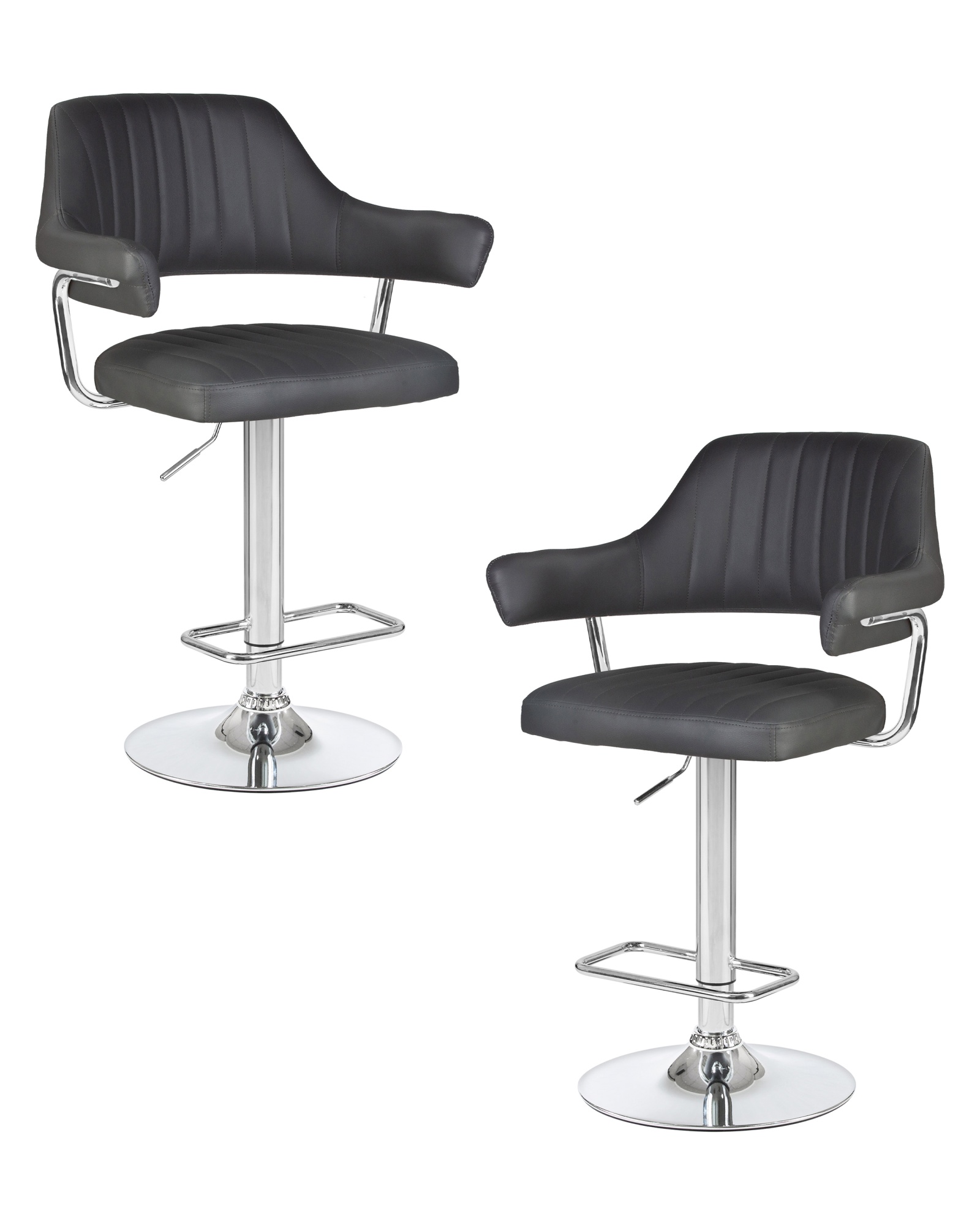 Набор 2 шт Стул барный CHARLY, серый