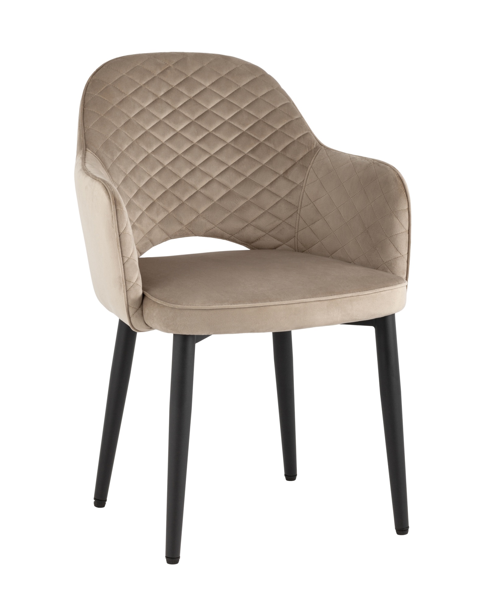 Стул обеденный Венера диамант велюр шампань