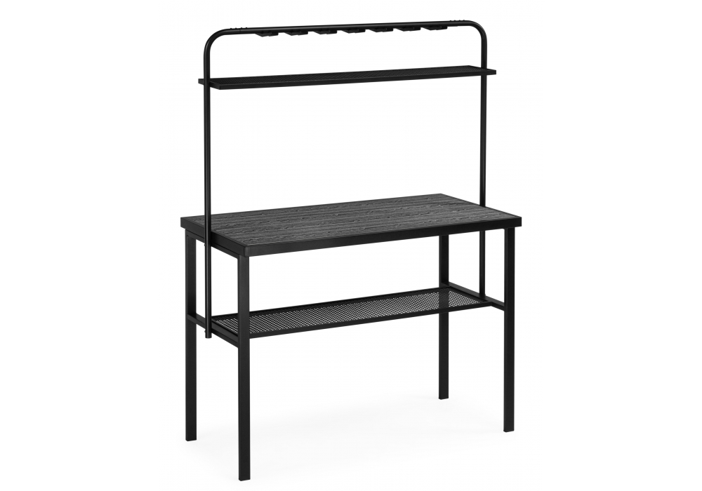 Барный стол Сари 120х50х171 дпк графит, черный