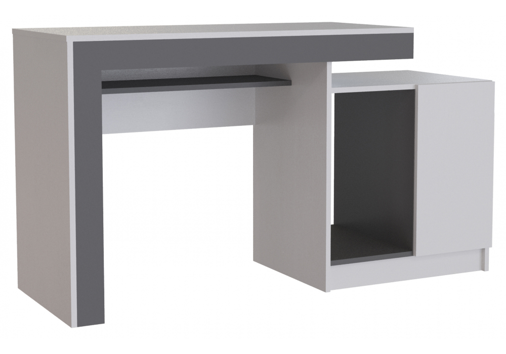 Компьютерный стол Модена белый, графит Компьютерный стол Модена белый, графит