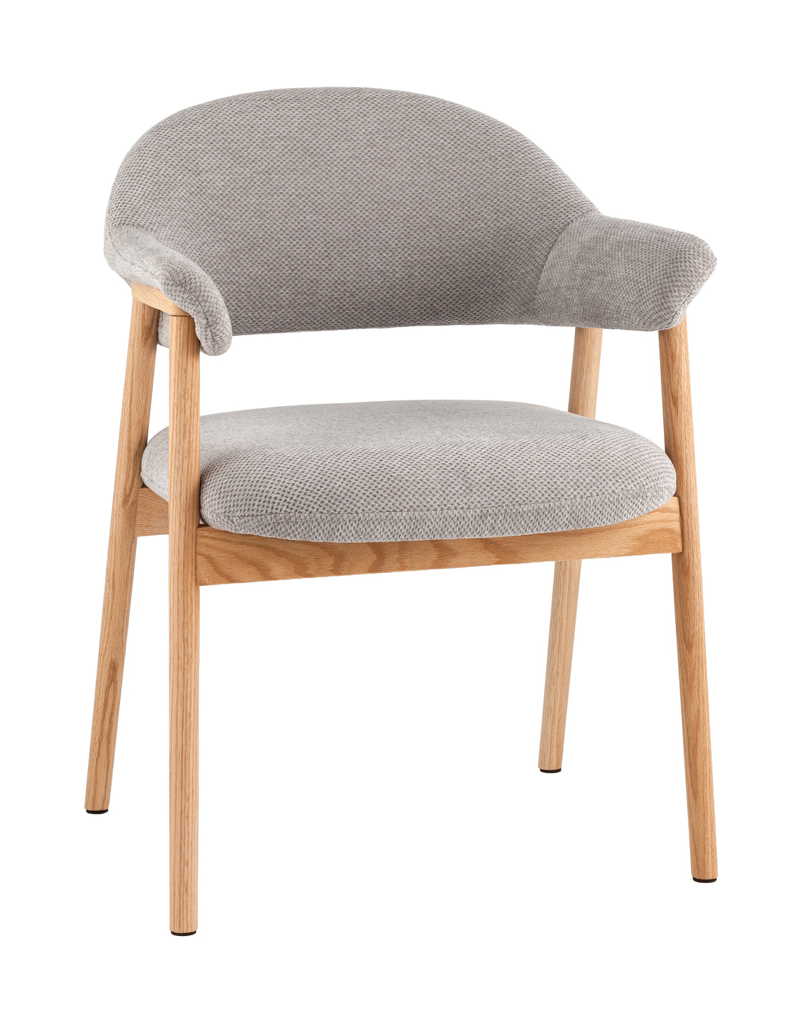 Стул обеденный Tavu с деревянными ножками серый