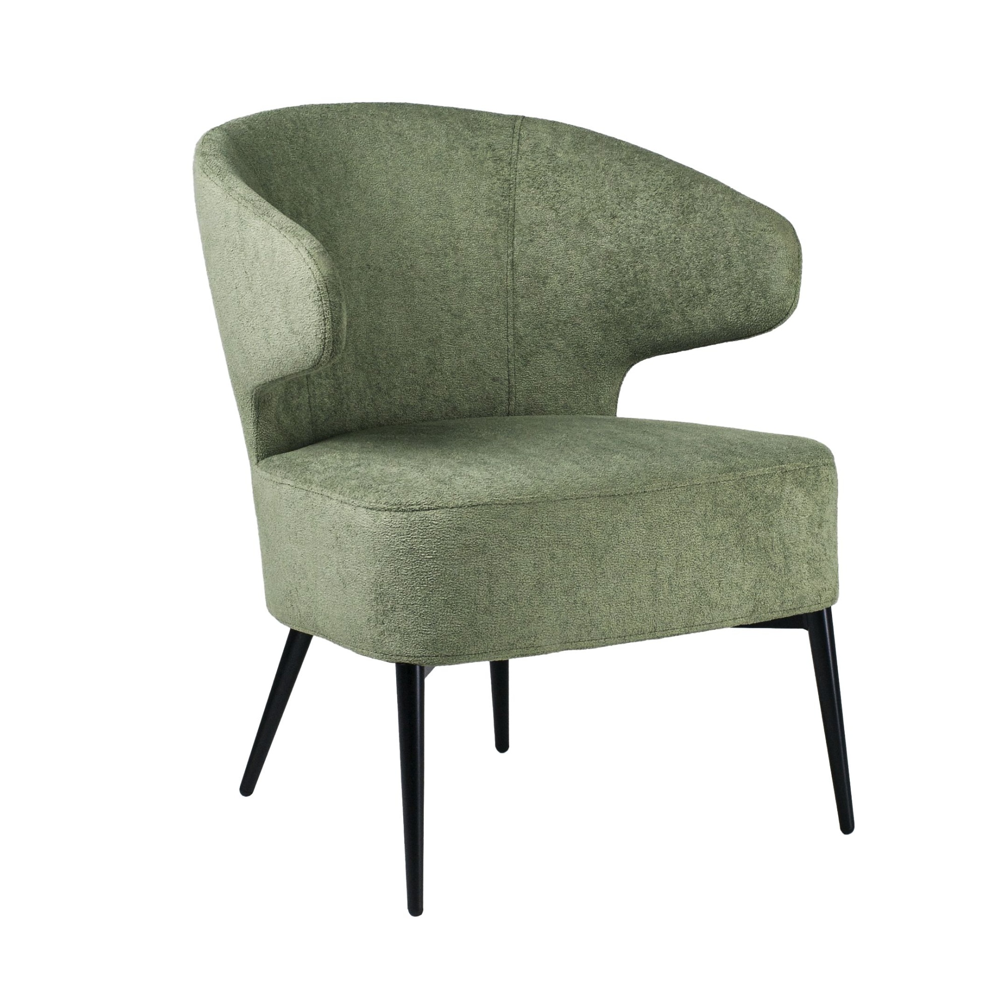 Кресло Робби букле зеленый MOSS 615