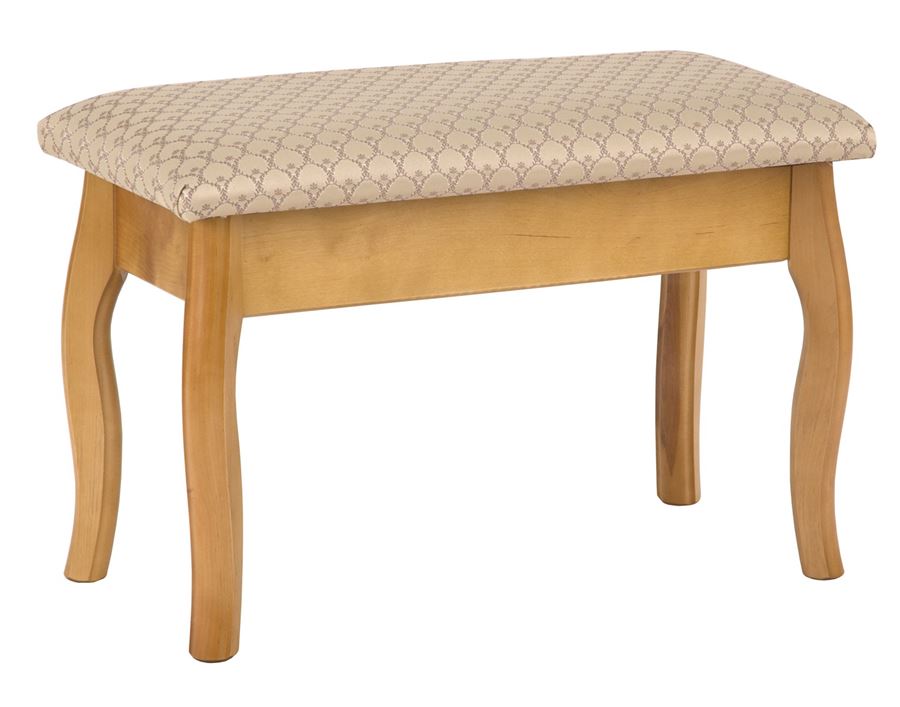 Банкетка из массива березы, ткань орфей 160/1, орех