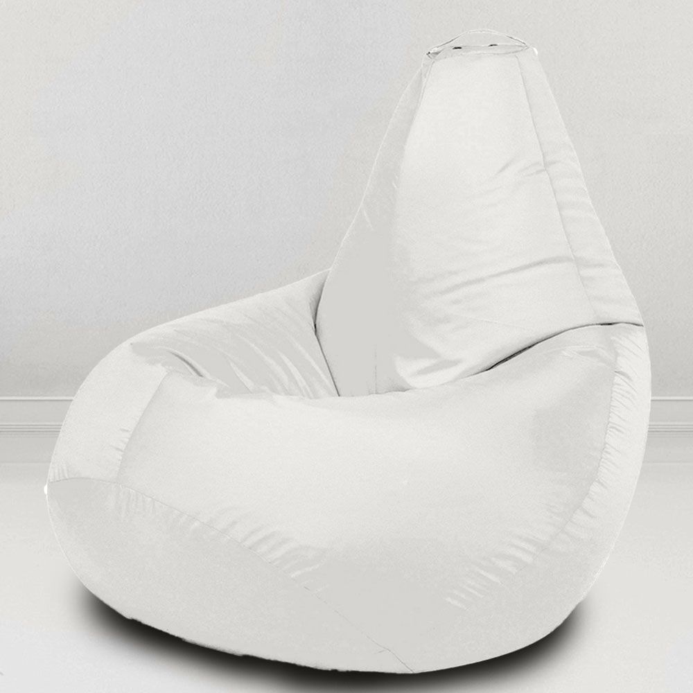 Кресло-мешок Груша, размер XХХL-Комфорт, оксфорд, белый