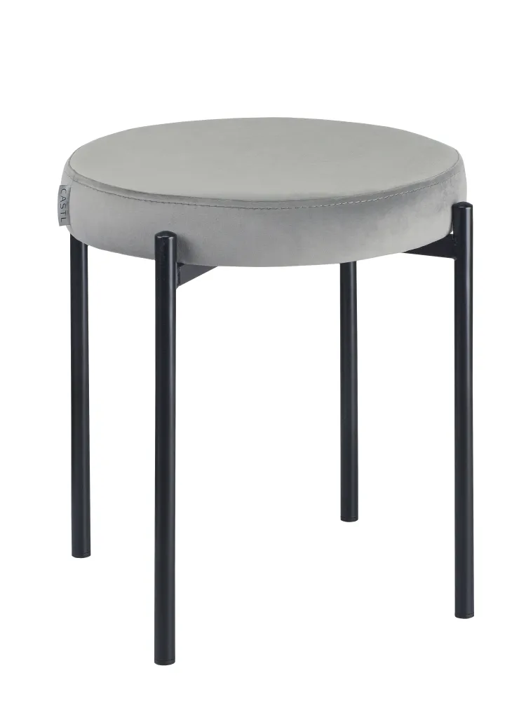 Табурет Maso велюр серый