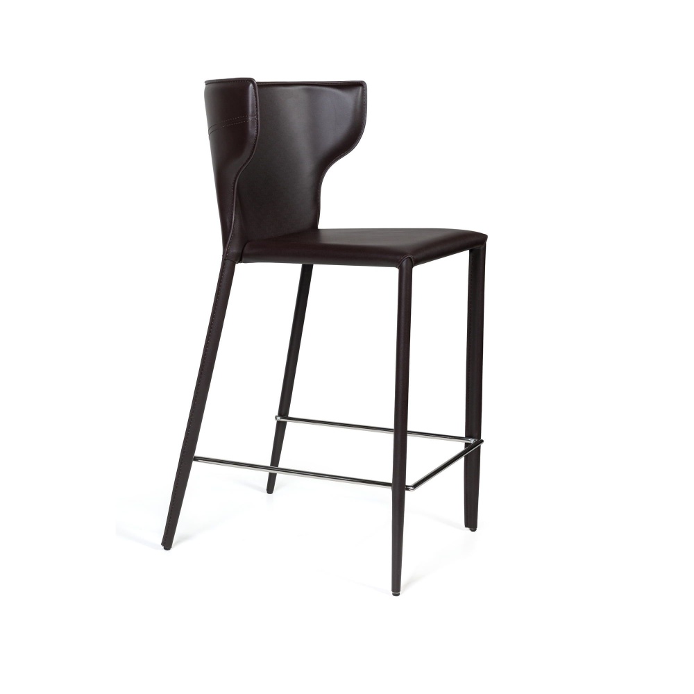 Стул полубарный Austin кожа коричневый