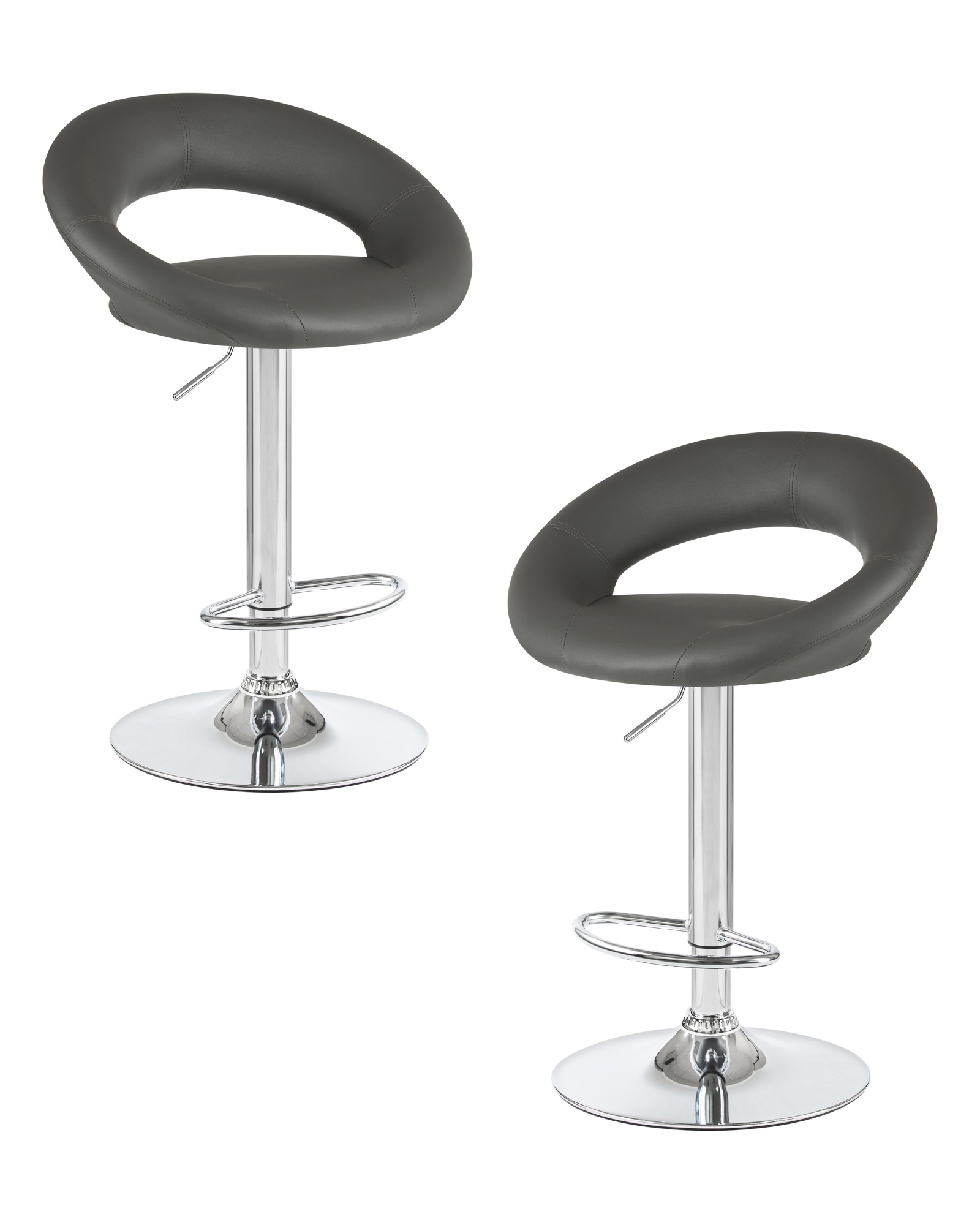 Набор 2 шт Стул барный MIRA, серый