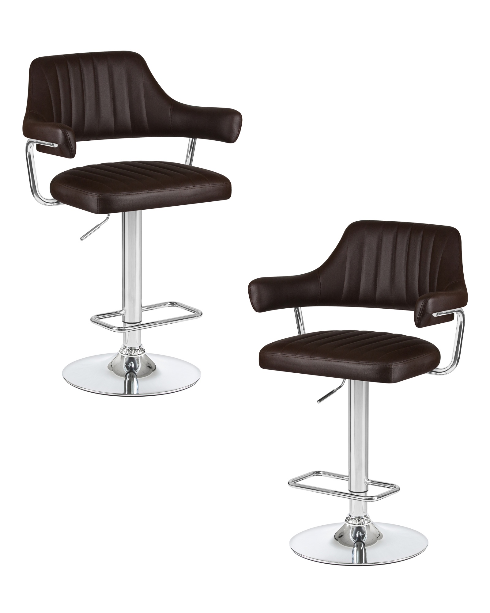 Набор 2 шт Стул барный CHARLY, коричневый