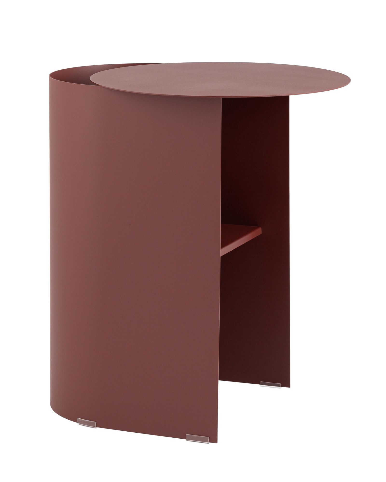 Журнальный столик Floire металл бордовый