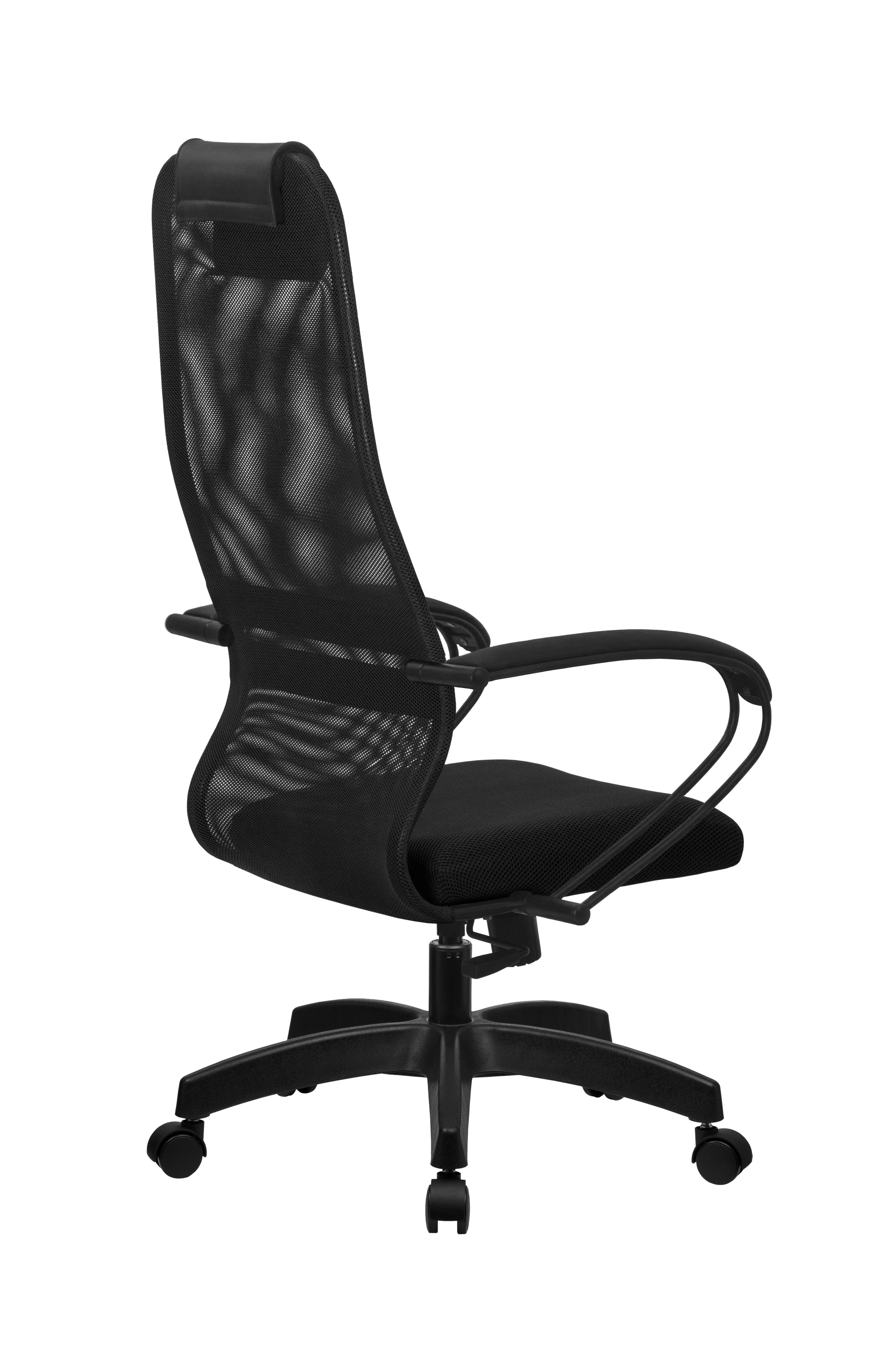 Кресло офисное метта bp 8pl ткань сетка черное