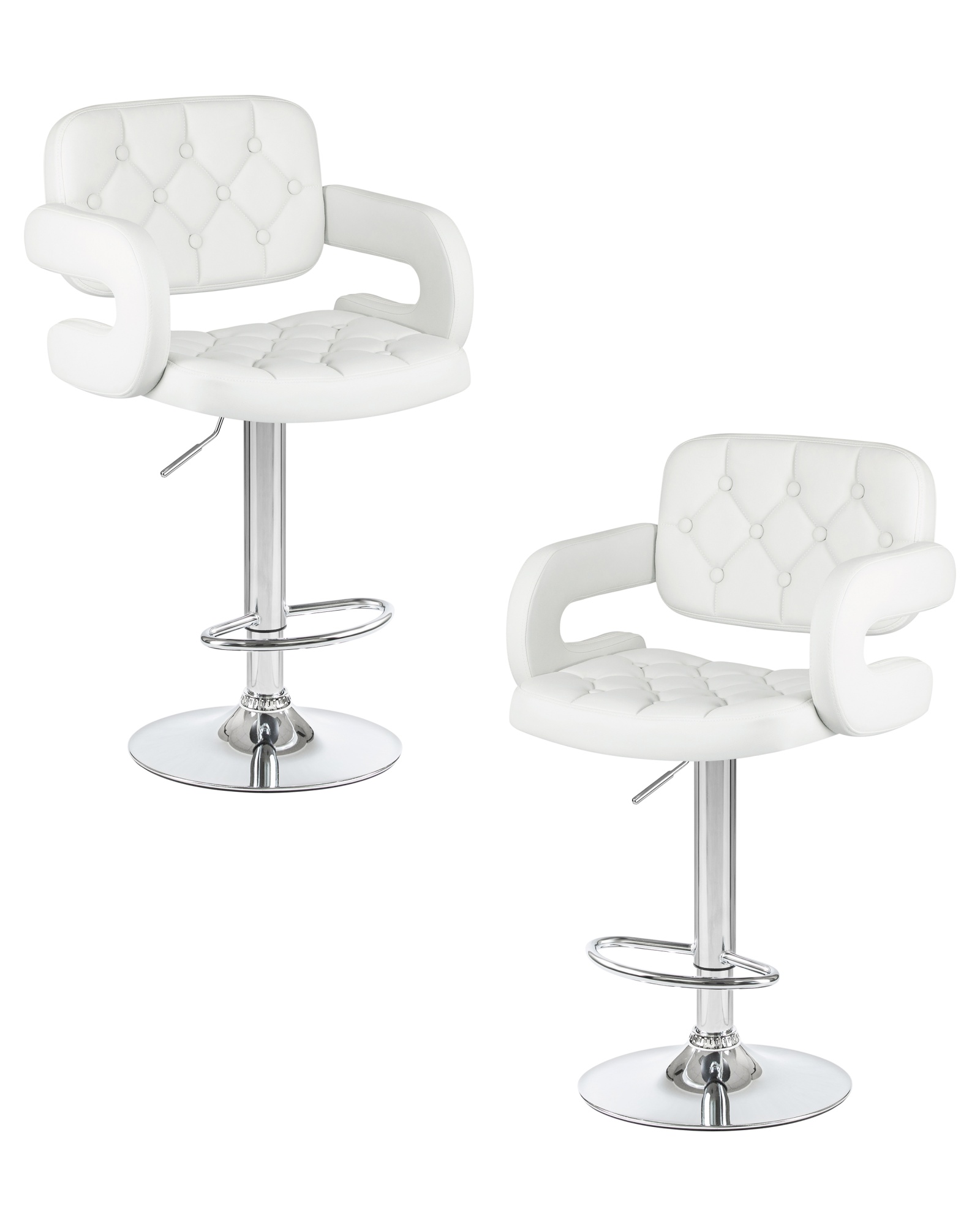 Набор 2 шт Стул барный TIESTO, белый
