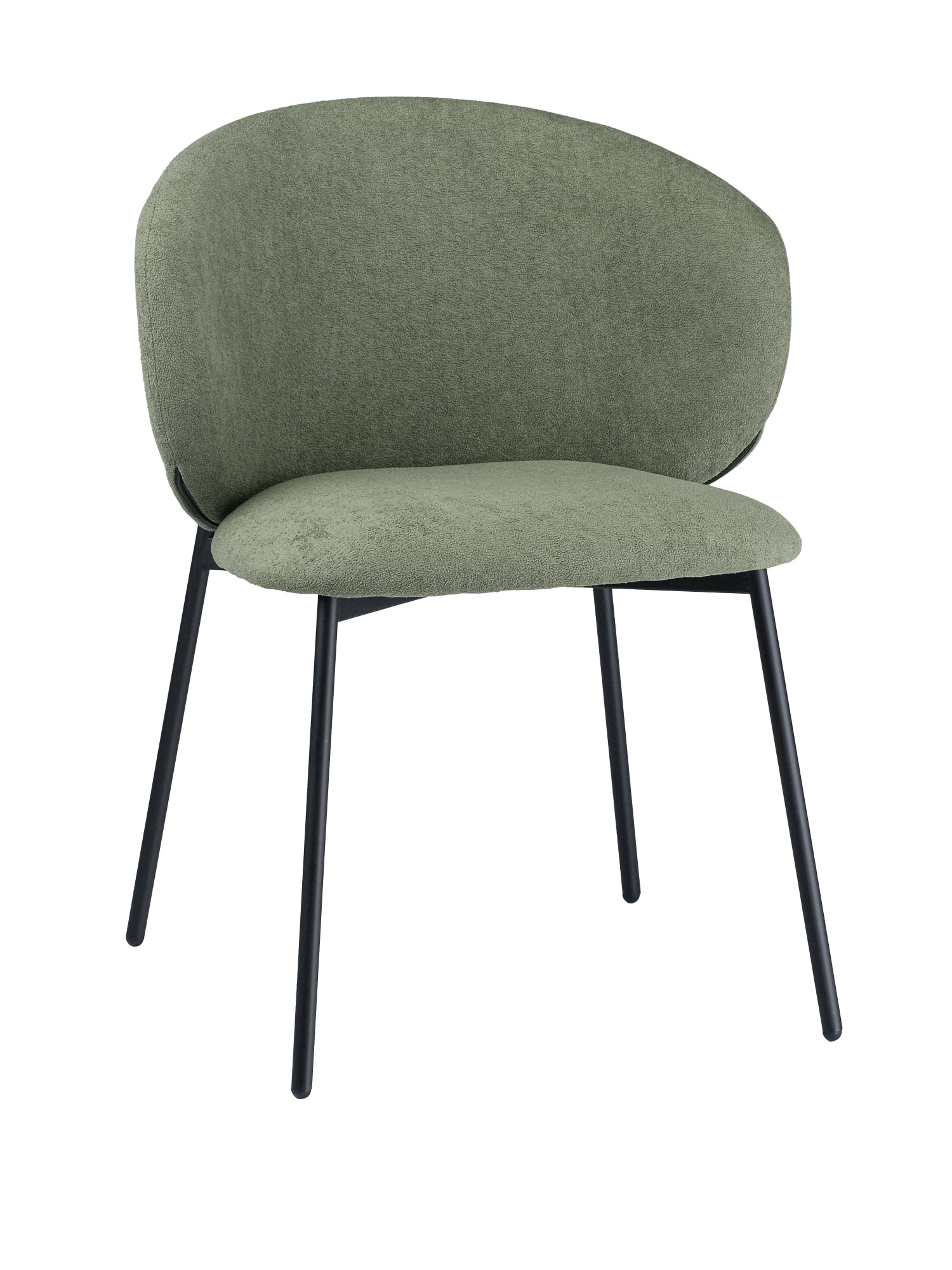 Стул для кухни SOLIS зеленый букле MOSS 615