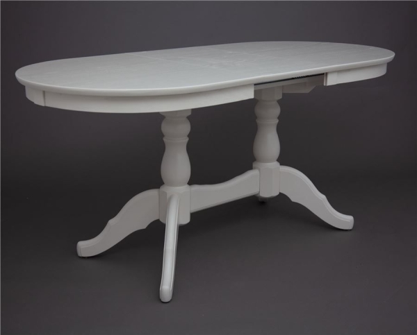 Стол обеденный Овальный-1300 слоновая кость 9001