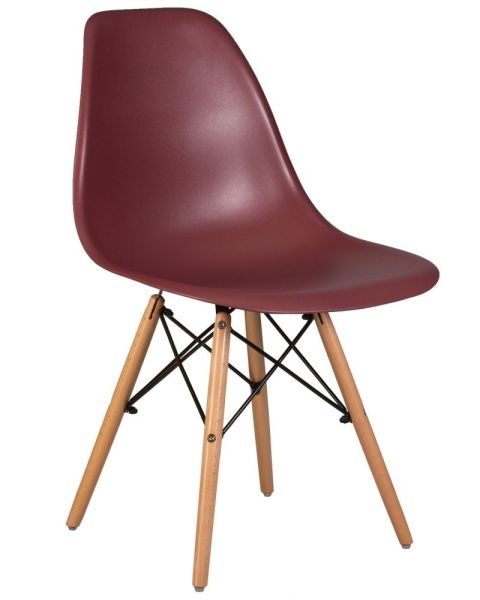 Стул обеденный DSW ножки светлый бук, сливовый R-13