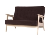 Диван двухместный РЕТРО светлое дерево, RS 32 - коричневый