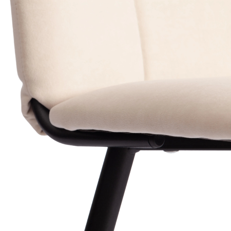 Стул обеденный Asti молочный с черными ножками Стул обеденный Asti молочный с черными ножками