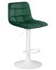 Стул барный TAILOR WHITE зеленый велюр MJ9-88