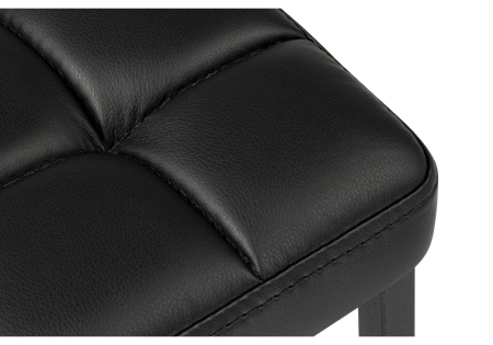 Барный стул Лофт экокожа d6, черный матовый