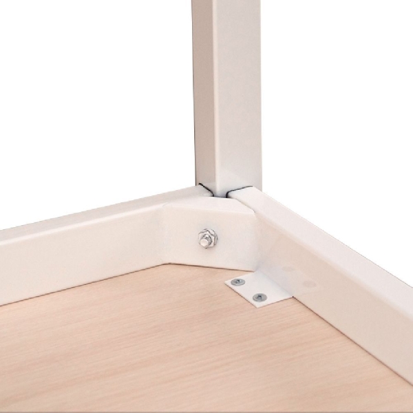 Стол "Коннект" 120*80 прямоугольный белый Дуб Атлант