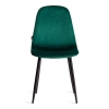 Стул BREEZE (mod. JSC-58) велюр и металл, зеленый, черный