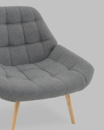 Кресло Олби Квадро серый