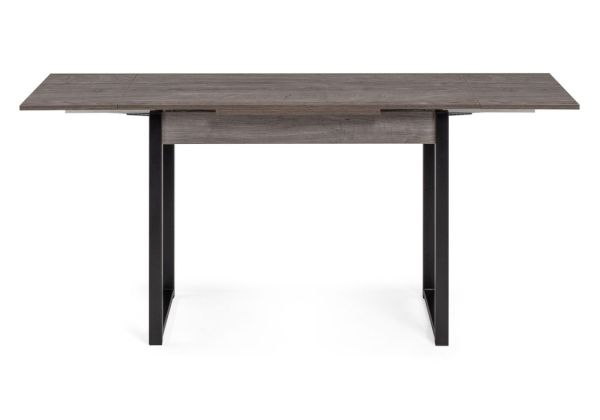 Стол деревянный Форли 110(170)х67х77 рошелье, черный матовый